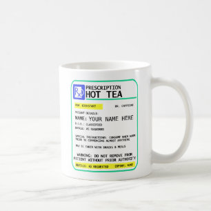 Verordnungs-Tee-Tasse, lustige Tasse