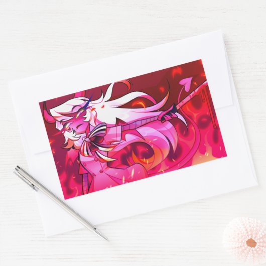 Verosika Halloween Slasher | Helluva Boss |  Rechteckiger Aufkleber (Umschlag)