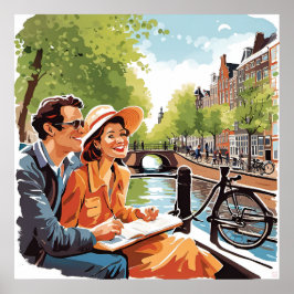 Verpaarung auf einer Kreuzfahrt auf dem Amsterdame Poster