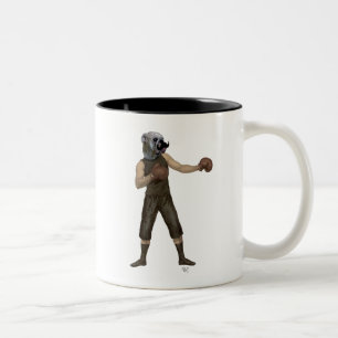 Verpacken-Bulldogge voll Zweifarbige Tasse