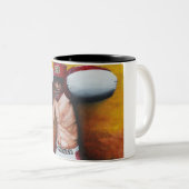 Verpacken-Kunst Zweifarbige Tasse (VorderseiteRechts)