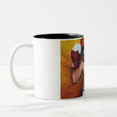 Verpacken-Kunst Zweifarbige Tasse (Links)