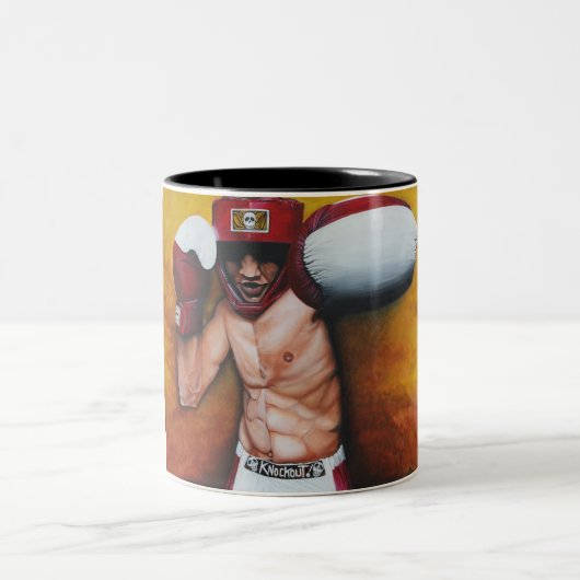Verpacken-Kunst Zweifarbige Tasse (Mittel)