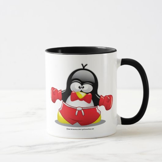 Verpacken-Pinguin Tasse (Rechts)