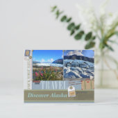 Verpacken Sie Ihre Taschen zu Alaska-Postkarte Postkarte (Stehend Vorderseite)