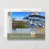Verpacken Sie Ihre Taschen zu Alaska-Postkarte Postkarte (Vorne/Hinten)