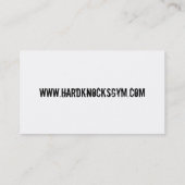 Verpacken-Turnhallen-Visitenkarte-Schablone Visitenkarte (Rückseite)