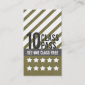 Verpacken-Turnhallen-Visitenkarte Visitenkarte (Vorderseite)