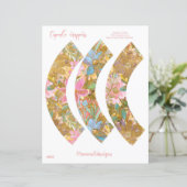 Verpacker für Cupcake, Floral cupcake (Stehend Vorderseite)
