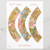 Verpacker für Cupcake, Floral cupcake (Vorderseite)