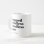 verpackt in endlos unendliche Tasse (Vorderseite Links)