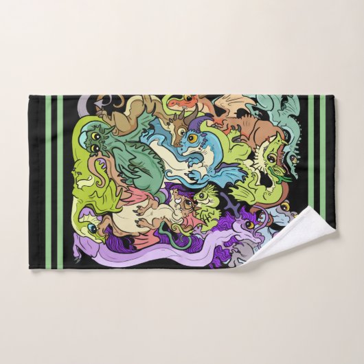 verpackt in Party Dragons Badhandtuch Set (Handtuch)