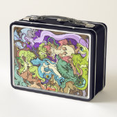 verpackt in Party Dragons Metall Brotdose (Rückseite)