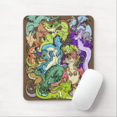 verpackt in Party Dragons Mousepad (Mit Mouse)