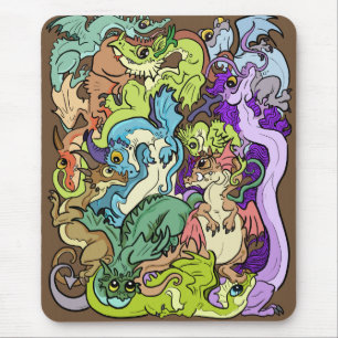 verpackt in Party Dragons Mousepad