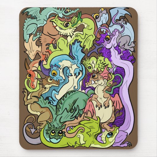 verpackt in Party Dragons Mousepad (Vorne)
