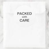 Verpackt mit einem klassischen Rundaufkleber Runder Aufkleber (Tasche)