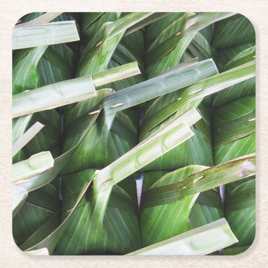 verpackte Bananenleaf-Packungen Rechteckiger Pappuntersetzer (Vorderseite)