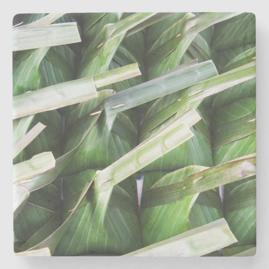 verpackte Bananenleaf-Packungen Steinuntersetzer (Vorderseite)