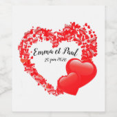 Verpacktes Flaschenetikett Weinetikett (Einzelnes Label)