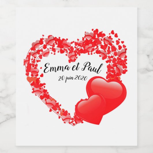 Verpacktes Flaschenetikett Weinetikett (Einzelnes Label)