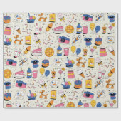 verpacktes Geschenk mit Liebe Geschenkpapier (Flach)