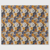 verpacktes Geschenk mit Liebe Geschenkpapier (Flach)