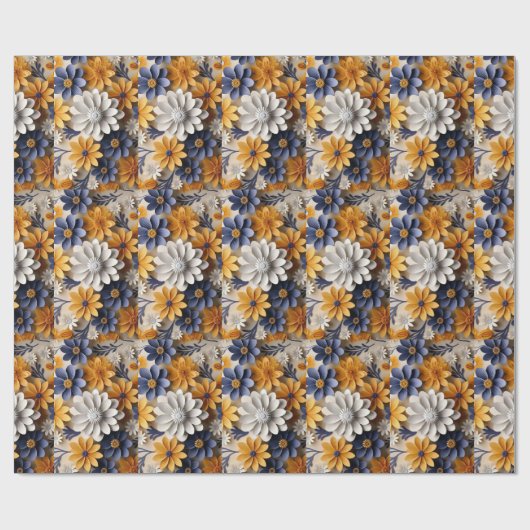 verpacktes Geschenk mit Liebe Geschenkpapier (Flach)