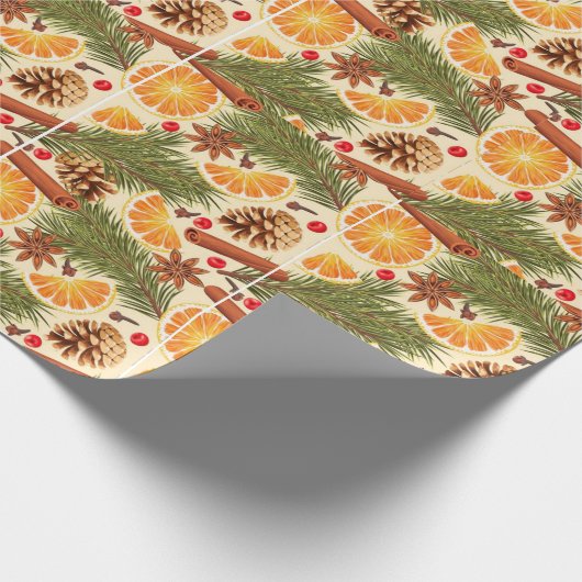 verpacktes Geschenk mit Liebe Geschenkpapier (Ecke)