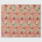 verpacktes Geschenk mit Liebe Geschenkpapier (Flach)