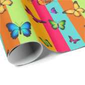 verpacktes Geschenk mit Liebe Geschenkpapier (Rolleneckpunkt)