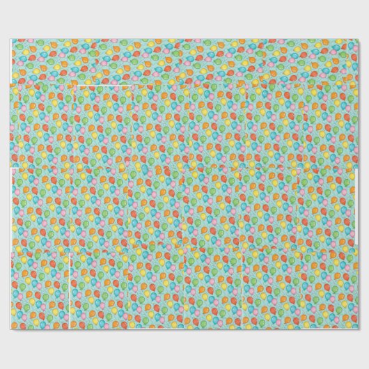 verpacktes Geschenk mit Liebe Geschenkpapier (Flach)