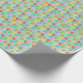 verpacktes Geschenk mit Liebe Geschenkpapier (Ecke)