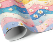 verpacktes Geschenk mit Liebe Geschenkpapier (Rolleneckpunkt)