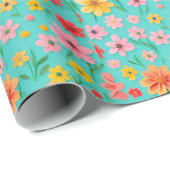 verpacktes Geschenk mit Liebe Geschenkpapier (Rolleneckpunkt)