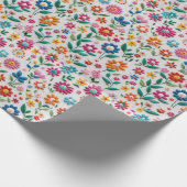 verpacktes Geschenk mit Liebe Geschenkpapier (Ecke)