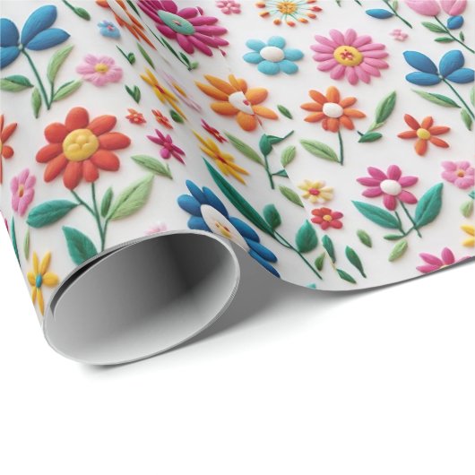 verpacktes Geschenk mit Liebe Geschenkpapier (Rolleneckpunkt)