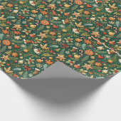 verpacktes Geschenk mit Liebe Geschenkpapier (Ecke)