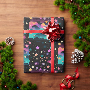 verpacktes Geschenk mit Liebe Geschenkpapier