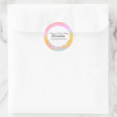Verpackung aus Cotton Candy Body Wellness-Center o Runder Aufkleber (Tasche)