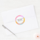 Verpackung aus Cotton Candy Body Wellness-Center o Runder Aufkleber (Umschlag)