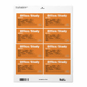 Verpackung beweglicher Labels für die Organisation (Vorne)