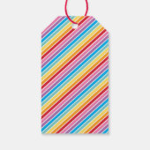 VERPACKUNG DANK Fett farbenfrohe Regenbogenbriefe Geschenkanhänger (Rückseite)