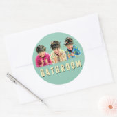 Verpackung der Badezimmerverpackung Etikett Runder Aufkleber (Umschlag)