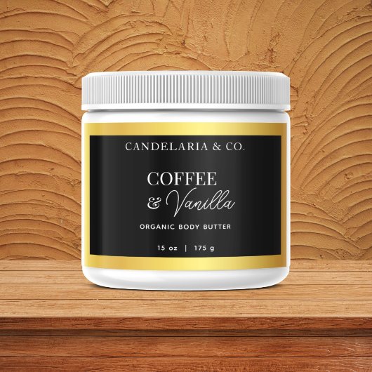 Verpackung der Luxus-Body-Butter-Etikett Rechteckiger Aufkleber