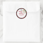 Verpackung des Sonderlogos für den Urlaub Runder Aufkleber (Tasche)