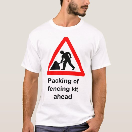 Verpackung des Zauns der Ausrüstung voran T-Shirt (Vorderseite)