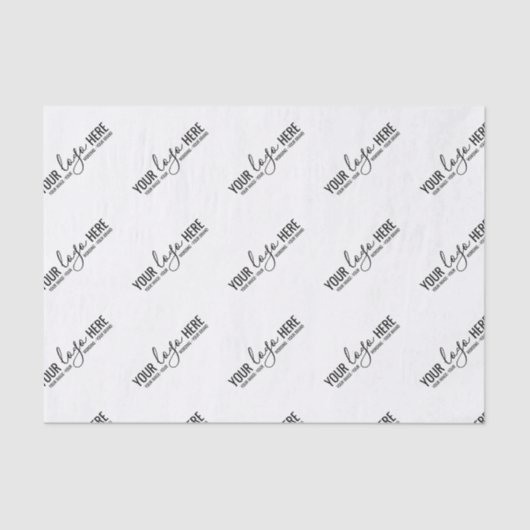 Verpackung einfacher Markenlogos Seidenpapier (Vorderseite)