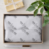 Verpackung einfacher Markenlogos Seidenpapier (Geschenk)