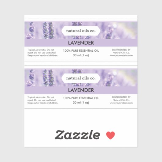 Verpackung Essenzielle Öle Duftstoff Flaschenetike Aufkleber (Blatt)